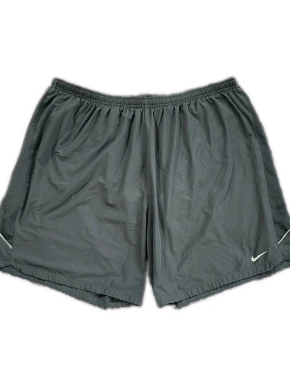 Nike Shorts Men’s XL Gray Running Lined Dri-fit Gym Workout Pockets Adult